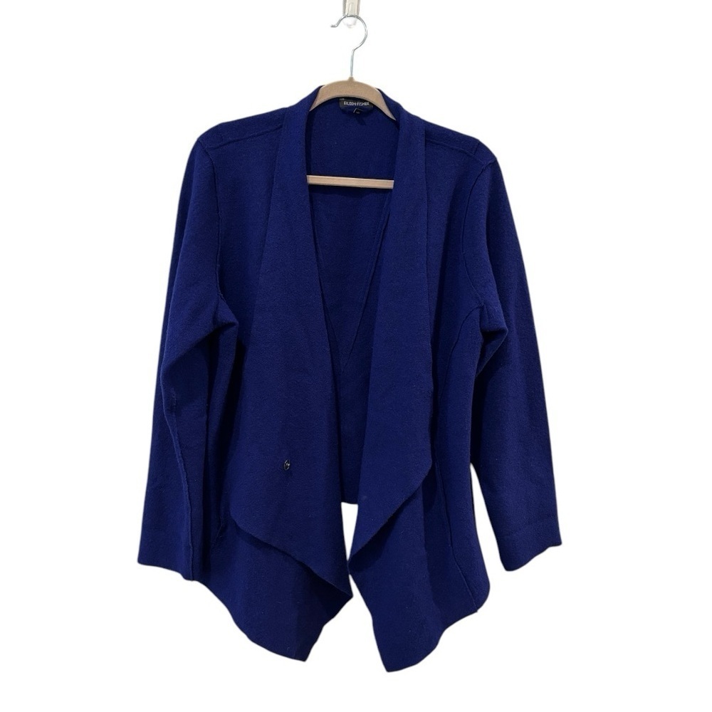 Eileen Fisher 100% Merino Wool Open Cardigan Women’s Size XL